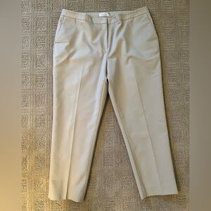 Like new Calvin Klein ankle slacks. Darker than cream, but lighter than tan.